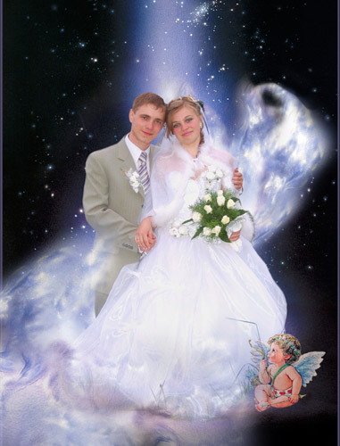 Angel wedding psd template wedding dresses psd templates