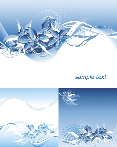 floral wallpaper vector. floral wallpaper vector. Blue