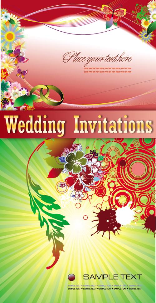wedding invitations background. Wedding Invitations – Vector