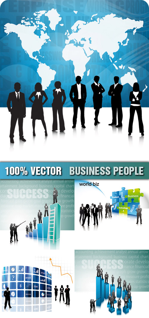 stock photo business people. stock vector business people Business People Stock Vector