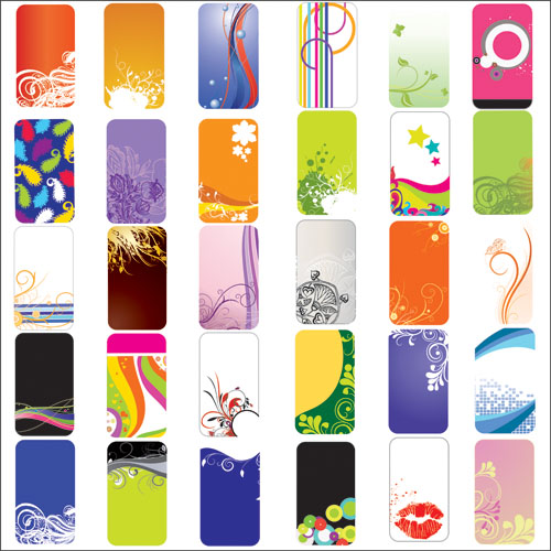 Stock Vector – Backgrounds template cards