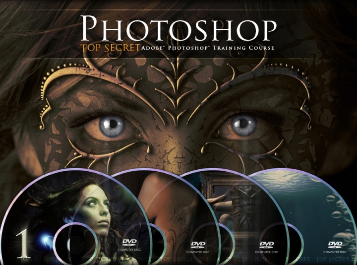 تعلم الفوتوشوب على حقيقته في رفع ضخم جدا Photoshop Top Secret - 5 DVD Full Collection