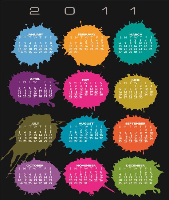 Calendar 2011 With Holidays: Calendar 2011 - Template 1 | Design1s